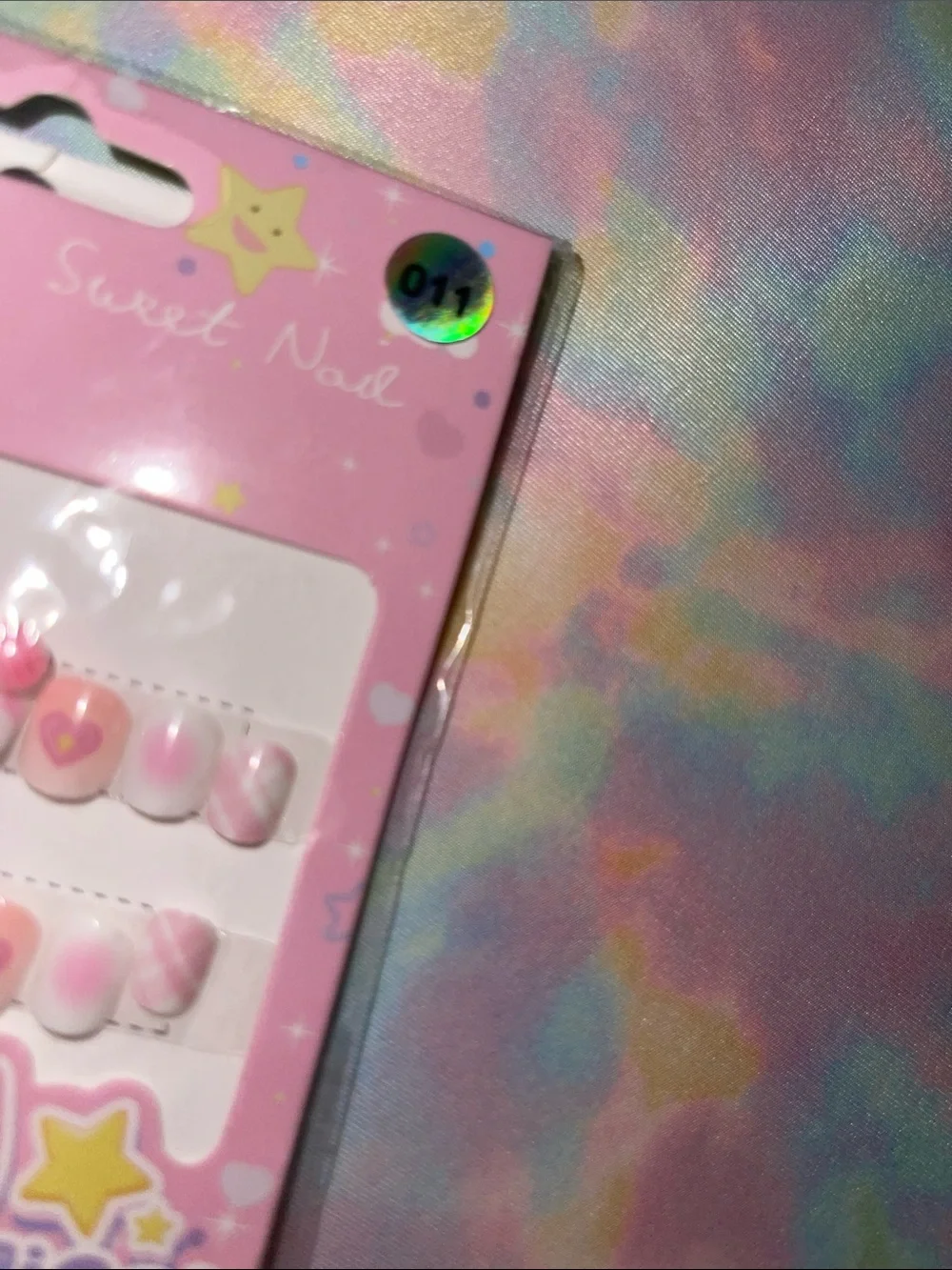 Kids Pink Press-On Nail Set